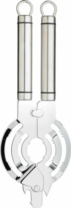 KitchenCraft Professional Stainless Steel Short Oval Handled Jar/Bottle Opener