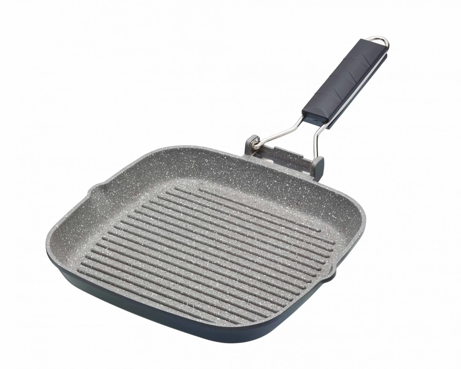 Masterclass Cast Aluminium Folding Handle Grill Pan 20cm 3 Masterclass Cast Aluminium Folding Handle Grill Pan 20cm