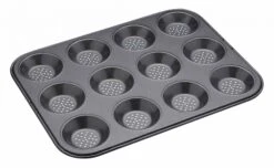 Masterclass Crusty Bake Non-Stick Shallow 12 Hole Baking Pan 32x24cm