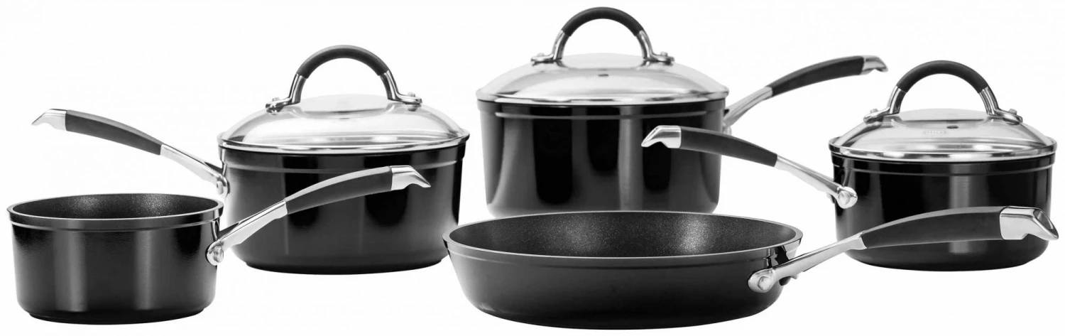 Stellar 3000 5 Piece Pan Set Black 4 Stellar 3000 5 Piece Pan Set Black - Image 2