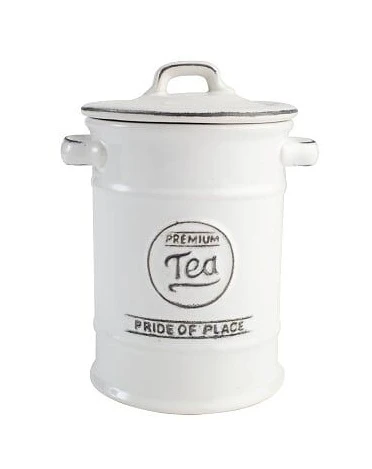 Pride Of Place Tea Jar White 3 Pride Of Place Tea Jar White