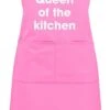 Queen Of The Kitchen Apron Pink