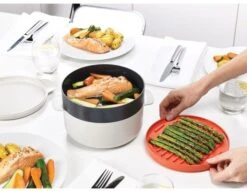 Joseph Joseph M-Cuisine 4-Piece Stackable Microwave Cooking Set - Stone/Orange -Homeware Shop 27442 19128