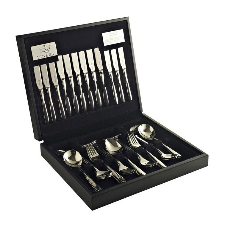 Viners Eden 18/10 Cutlery 44 Piece Wooden Canteen Set 3 Viners Eden 18/10 Cutlery 44 Piece Wooden Canteen Set