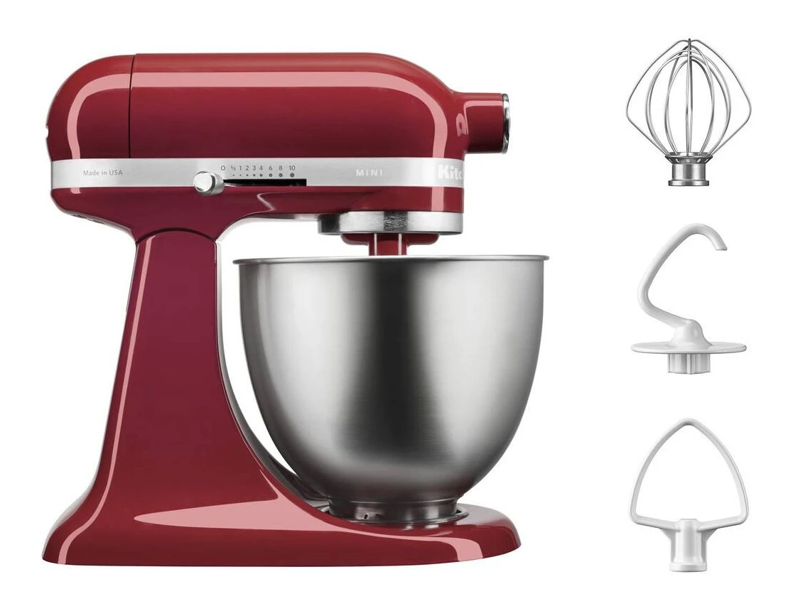KitchenAid 5KSM3311XBER Mini Stand Mixer 3.3L - Empire Red 4 KitchenAid 5KSM3311XBER Mini Stand Mixer 3.3L - Empire Red - Image 2