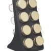 Masterclass 8 Jar Spice Rack Black & Brass -Homeware Shop 33389 16593