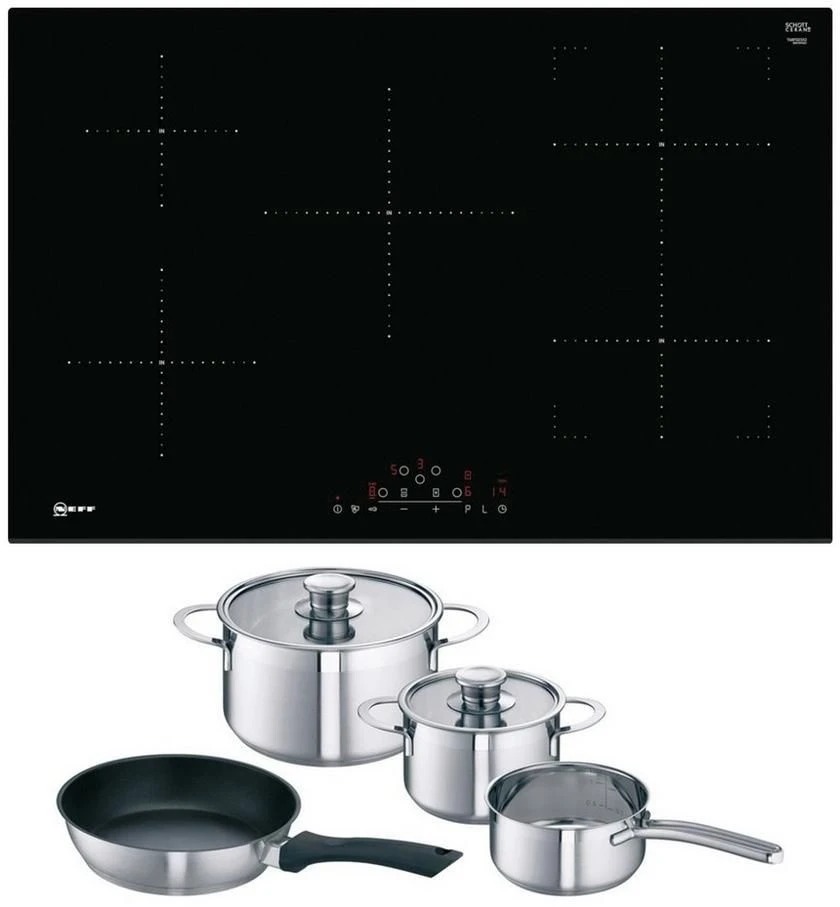 Neff T48FD23X2KIT Frameless Induction Hob With CombiZone 3 Neff T48FD23X2KIT Frameless Induction Hob With CombiZone