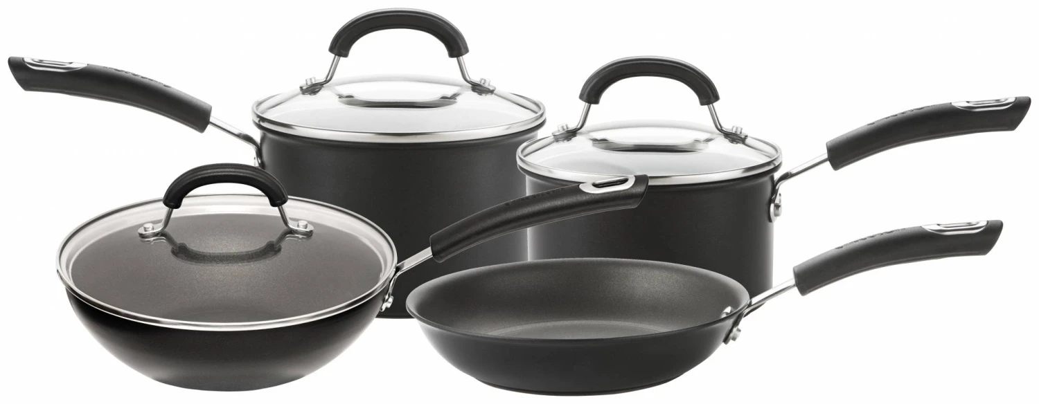 Circulon Total Hard Anodised 4 Piece Pan Set 3 Circulon Total Hard Anodised 4 Piece Pan Set
