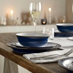 Denby Imperial Blue 12 Piece Tableware Set -Homeware Shop 35667 14833