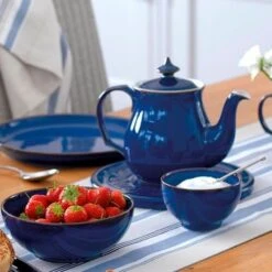 Denby Imperial Blue 12 Piece Coupe Set -Homeware Shop 35668 14828