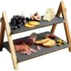 Artesa Two Tier Slate Serving Stand -Homeware Shop 35881 14737