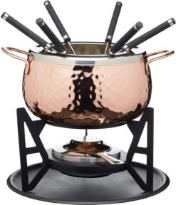 Artesa Artes Copper Finish Fondue Set