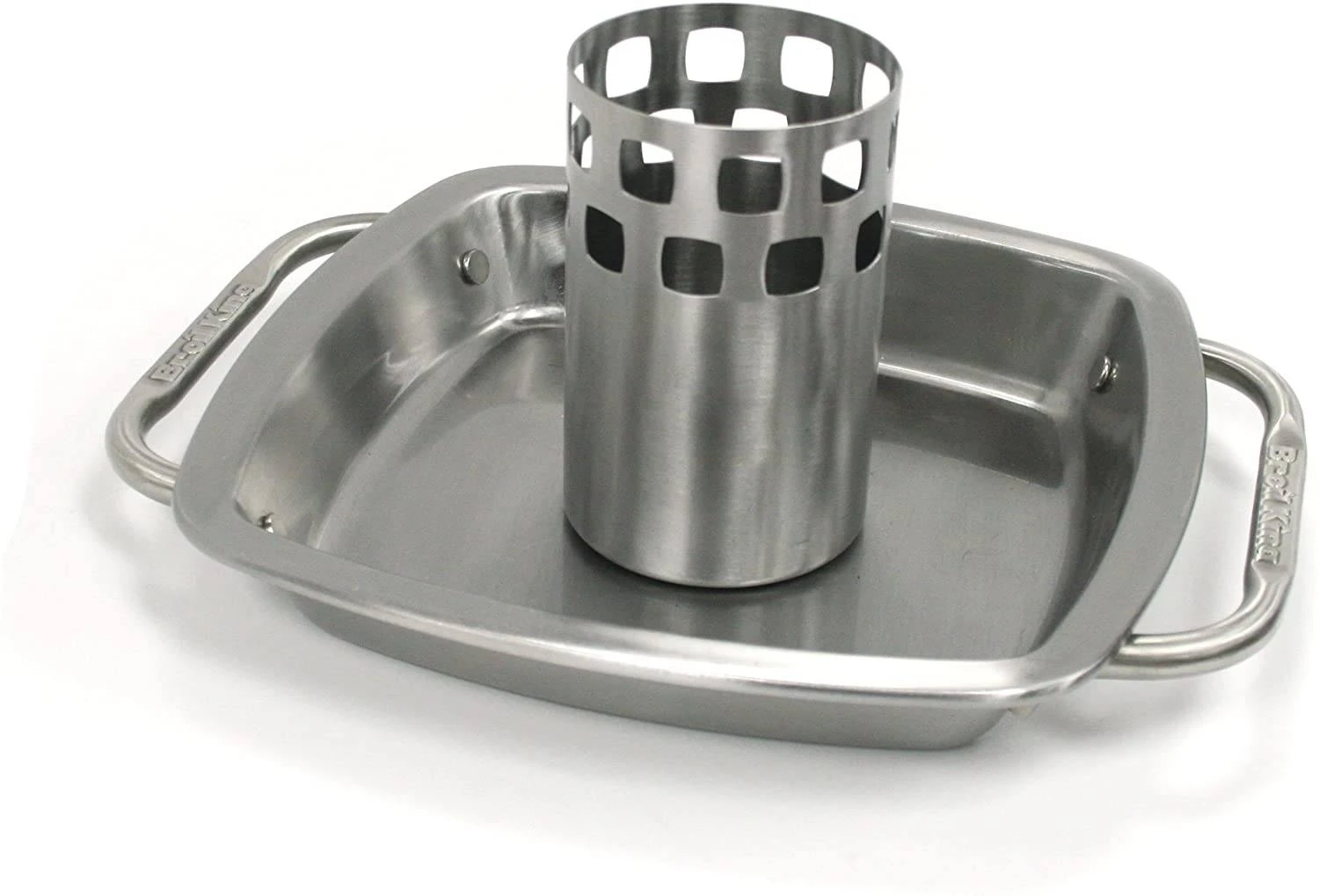 Broil King Stainless Steel Chicken Roaster & Pan 3 Broil King Stainless Steel Chicken Roaster & Pan