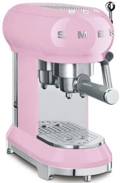 Smeg ECF01PKUK Espresso Coffee Machine - Pink