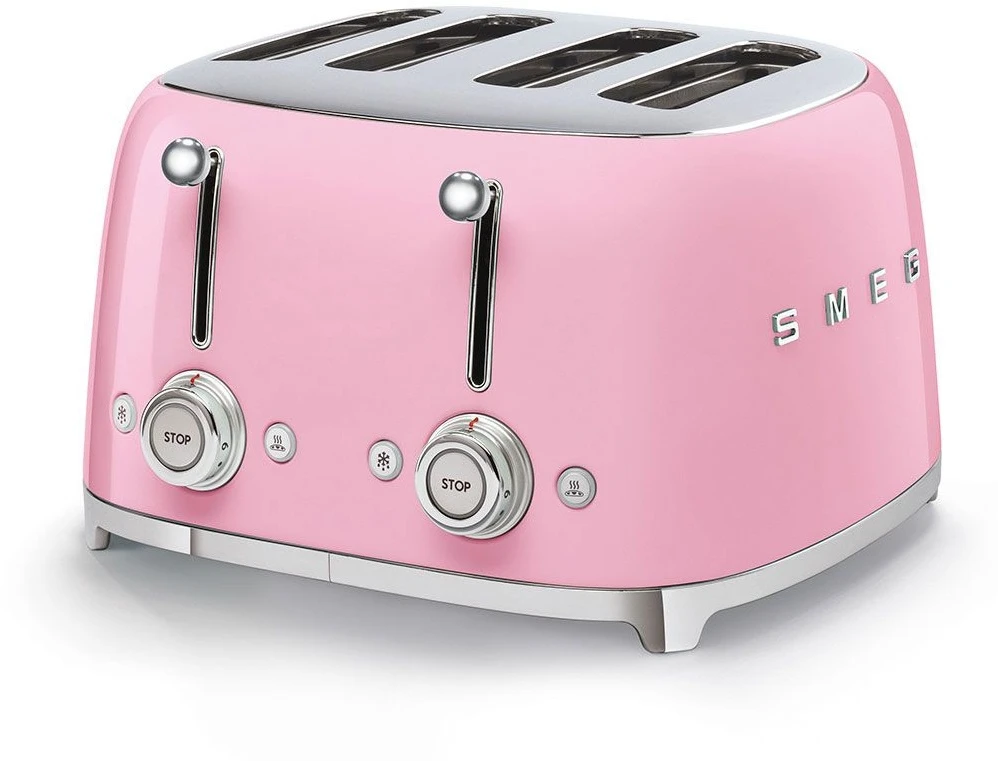 Smeg TSF03PKUK 4 Slice Toaster - Pink 3 Smeg TSF03PKUK 4 Slice Toaster - Pink
