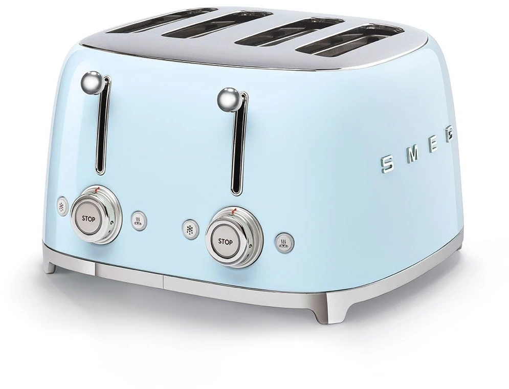 Smeg TSF03PBUK 4 Slice Toaster - Pastel Blue 3 Smeg TSF03PBUK 4 Slice Toaster - Pastel Blue