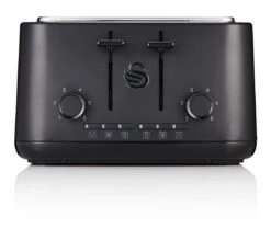 Swan ST34040BLKN Stealth 4 Slot Toaster - Black