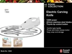 Russell Hobbs 13892 Electric Knife - White -Homeware Shop 44220 6284
