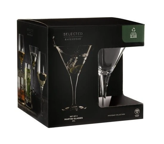 Ravenhead Mystique Martini Glasses Set Of 4 210ml 4 Ravenhead Mystique Martini Glasses Set Of 4 210ml - Image 2