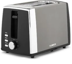 Tower T20072GRYBF Ash Grey 2 Slot Toaster