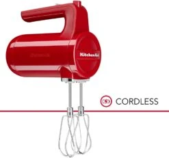 KitchenAid 5KHMB732BER Cordless Hand Mixer - Empire Red 7 KitchenAid 5KHMB732BER Cordless Hand Mixer - Empire Red -Homeware Shop 48074 38887