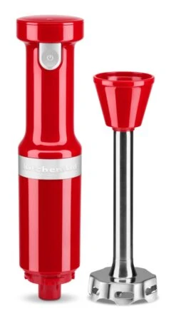 KitchenAid 5KHBBV53BER Cordless Hand Blender - Empire Red -Homeware Shop 48084 38855