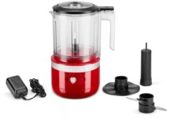 KitchenAid 5KFCB519BER Cordless Food Chopper - Empire Red