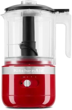 KitchenAid 5KFCB519BER Cordless Food Chopper - Empire Red -Homeware Shop 48089 38837