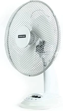 Status 14 Oscillating White Desk Fan -Homeware Shop 48362 38242