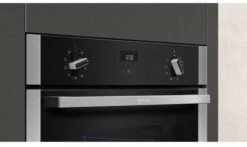 Neff B1ACE4HN0B 59.4cm Built In Electric CircoTherm Single Oven - Black/Steel -Homeware Shop 48543 37680