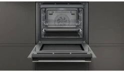 Neff B1ACE4HN0B 59.4cm Built In Electric CircoTherm Single Oven - Black/Steel -Homeware Shop 48543 37681