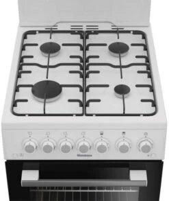 Blomberg GGS9151W 50cm Single Oven Gas Cooker With Eye Level Grill - White -Homeware Shop 48552 37675