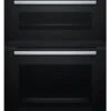 Bosch MBS533BS0B 59.4cm Built In Electric Double Oven With 3D Hot Air - Stainless Steel