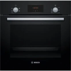 Bosch HHF113BA0B 59.4cm Built In Electric Single Oven With 3D Hot Air - Black