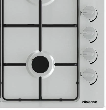Hisense GM642XSUK 58cm Gas Hob - Stainless Steel 3 Hisense GM642XSUK 58cm Gas Hob - Stainless Steel