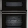 Neff U1ACE2HG0B 59.4cm Built In Electric Double Oven - Black With Graphite Trim -Homeware Shop 48651 37362