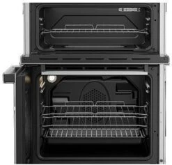 BEKO EDC634S 60cm Double Oven Electric Cooker - Silver -Homeware Shop 48761 37011