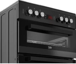 Beko EDC634K 60cm Double Oven Electric Cooker - Black -Homeware Shop 48762 37014