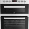 BEKO EDC634W 60cm Double Oven Electric Cooker - White -Homeware Shop 48770 36959