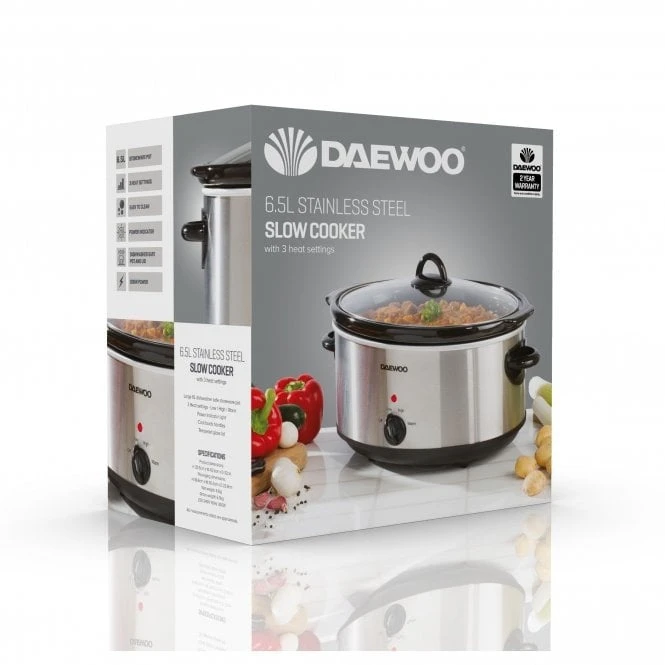 Daewoo SDA1788GE Slow Cooker 6.5L 4 Daewoo SDA1788GE Slow Cooker 6.5L - Image 2