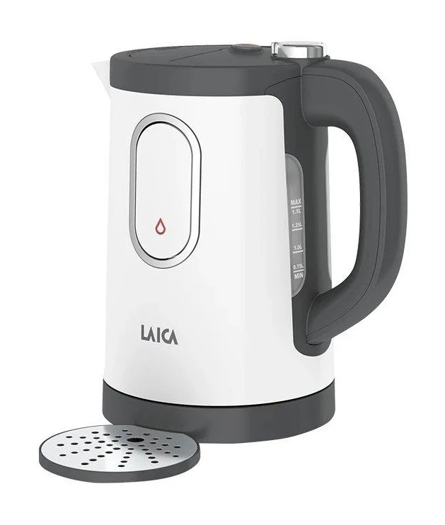 Laica KJ2001W Dual Flo 1.5L Kettle With One-Cup Fast Boil Dispense - White 3 Laica KJ2001W Dual Flo 1.5L Kettle With One-Cup Fast Boil Dispense - White