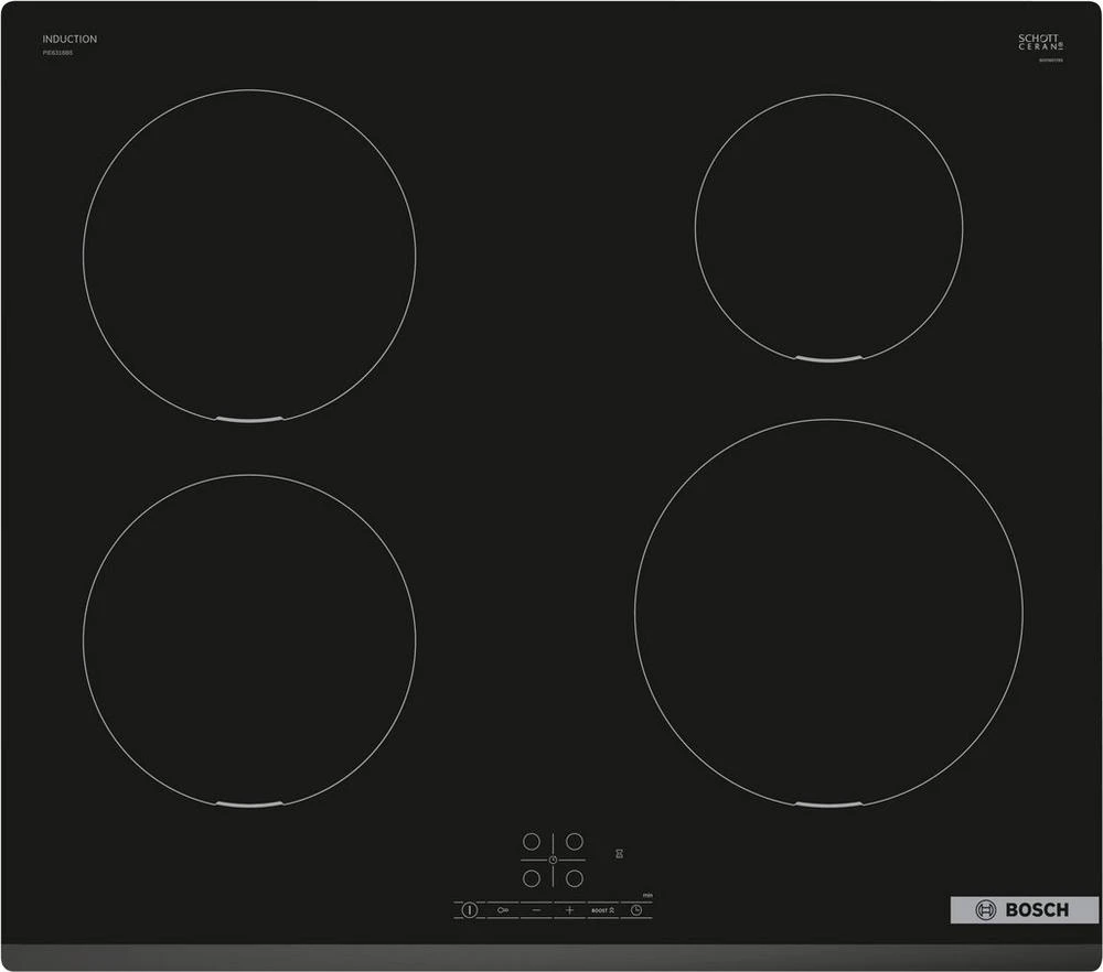 Bosch PIE631BB5Ekit Hob, Induction + Free Pan Set 3 Bosch PIE631BB5Ekit Hob, Induction + Free Pan Set