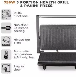 Tower T27038 Panini Grill - Cerastone -Homeware Shop 49938 33949