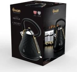 Swan SK14080BLKN Gatsby 1.7L Pyramid Kettle -Homeware Shop 49940 33955