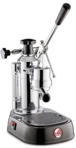 La Pavoni LPLENQ01UK Europiccola Lever Coffee Machine Stainless Steel And Black