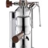 La Pavoni LPLELH01UK Europiccola Lusso Lever Coffee Machine Stainless Steel And Wood -Homeware Shop 50250 33410