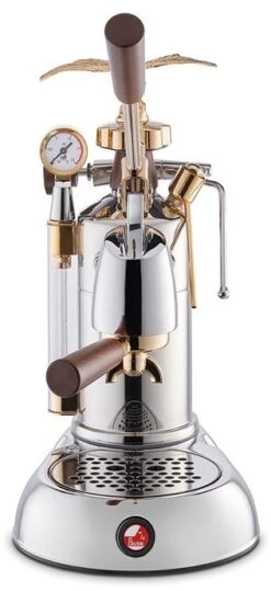 La Pavoni LPLEXP01UK Expo 2015 Lever Coffee Machine Stainless Steel, Gold And Wood -Homeware Shop 50258 33381