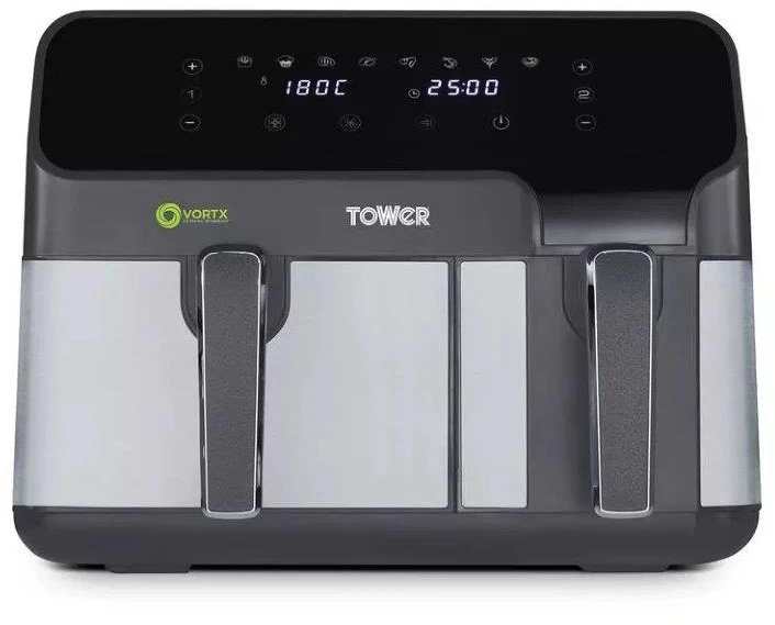 Tower T17099 Vortx Exo Duo Basket Air Fryer 3 Tower T17099 Vortx Exo Duo Basket Air Fryer
