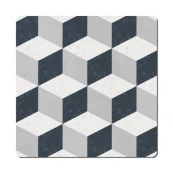 Denby Grey Geometric Squares Placemats Set Of 6