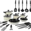 Morphy Richards Equip 20 Piece Pan & Tools Set - Cream 1 Morphy Richards Equip 20 Piece Pan & Tools Set - Cream -Homeware Shop 50605 32210